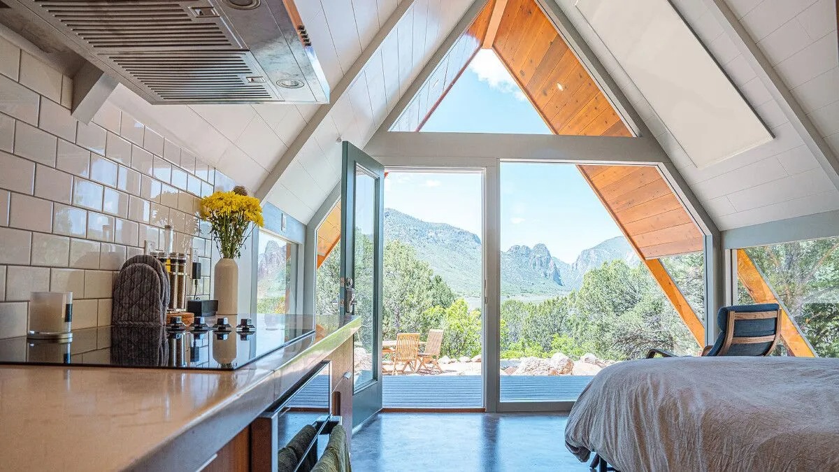 Infrared heating in a wooden house